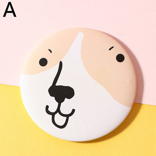 Makeup Mirror Portable Hand Mirror Mini Round