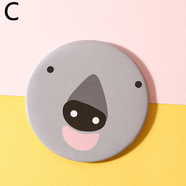Makeup Mirror Portable Hand Mirror Mini Round
