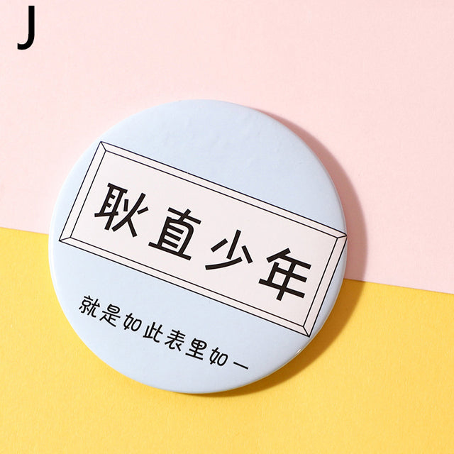 Makeup Mirror Portable Hand Mirror Mini Round
