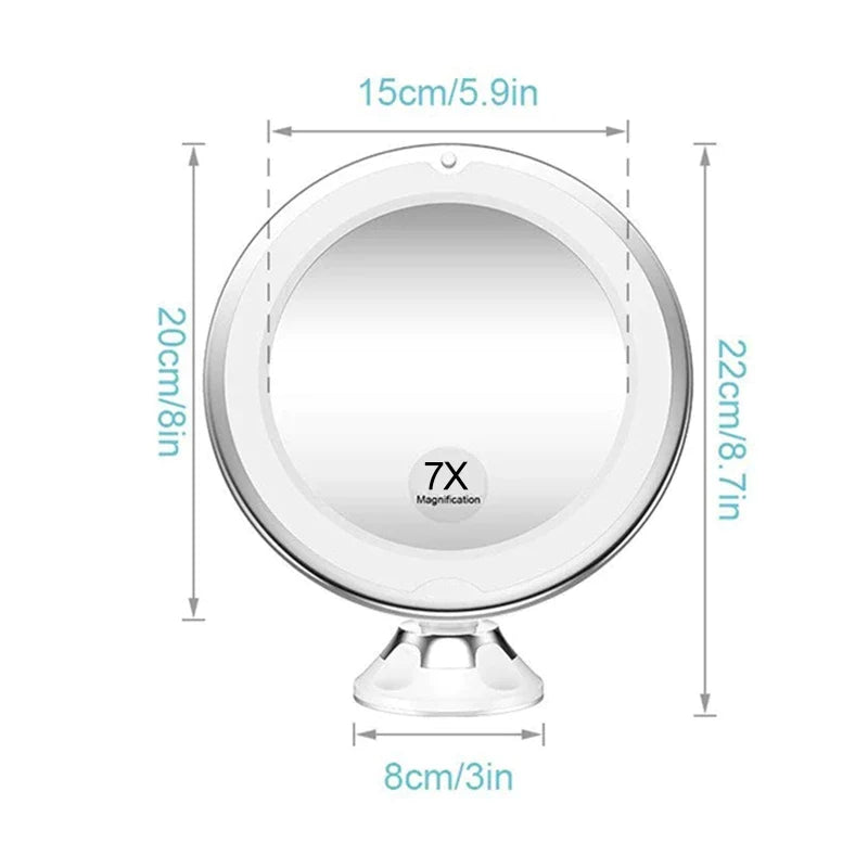 Multifuntional Houseld LED 7X Makeup Bathroom Mirror