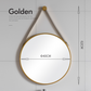 Nordic Bathroom Mirror Round Wall Mounted Mirror