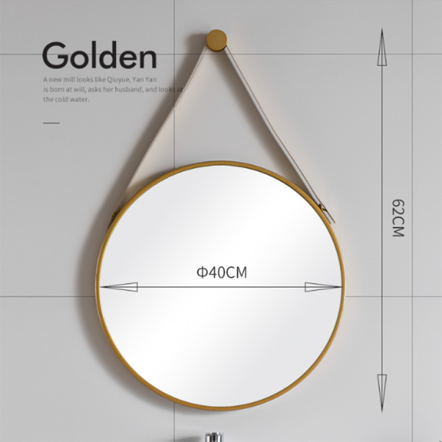 Nordic Bathroom Mirror Round Wall Mounted Mirror