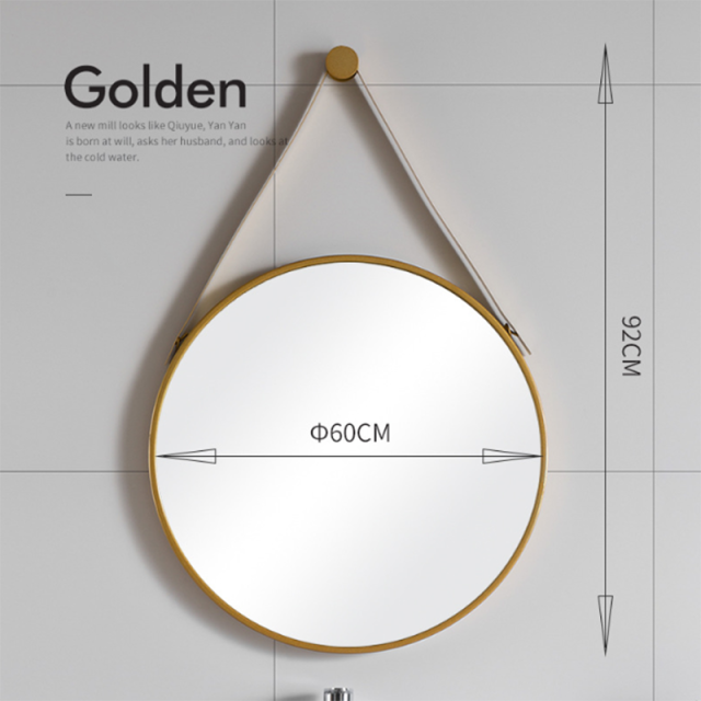 Nordic Bathroom Mirror Round Wall Mounted Mirror