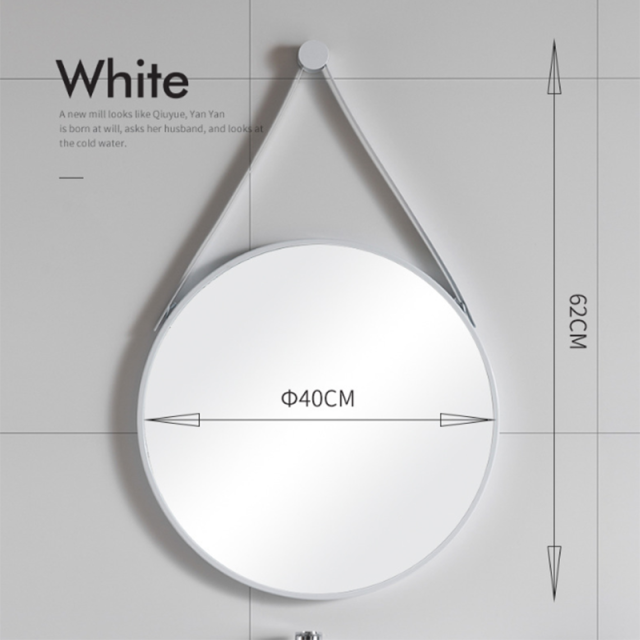 Nordic Bathroom Mirror Round Wall Mounted Mirror