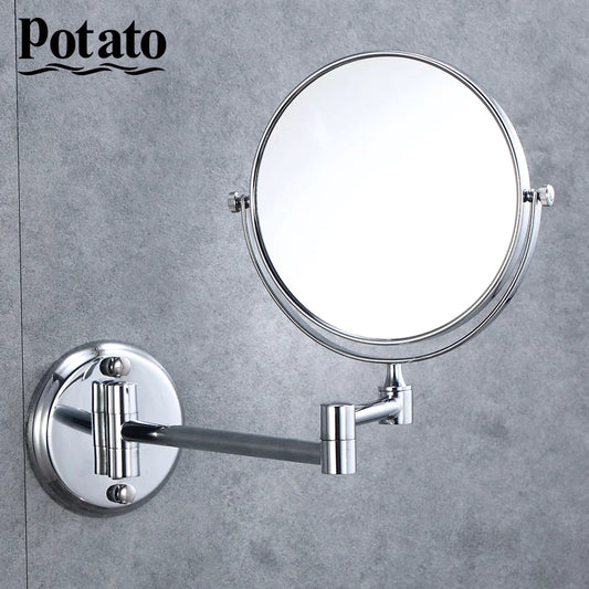Potato Bathroom Mirror Stailess Steel Wall Magnifying