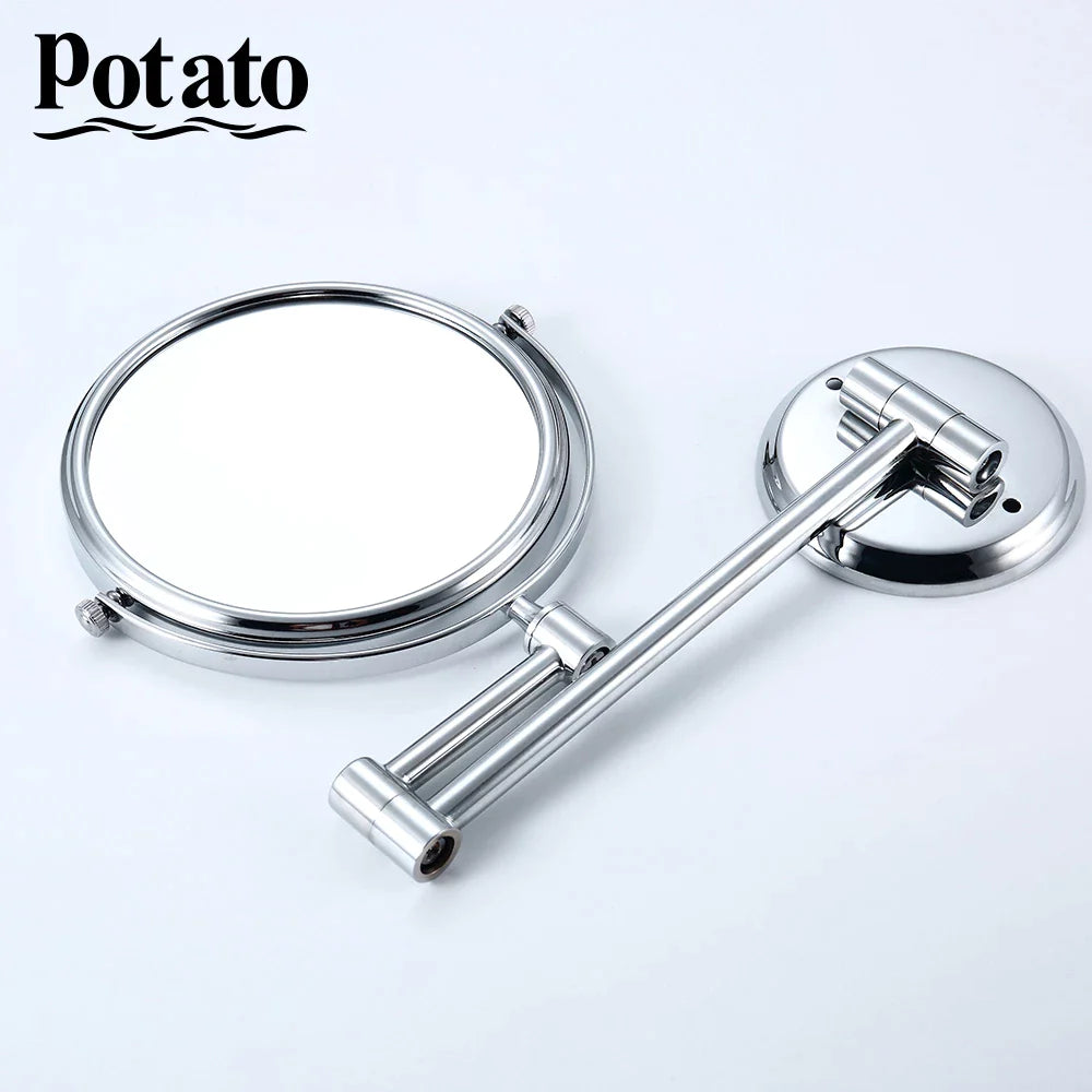 Potato Bathroom Mirror Stailess Steel Wall Magnifying