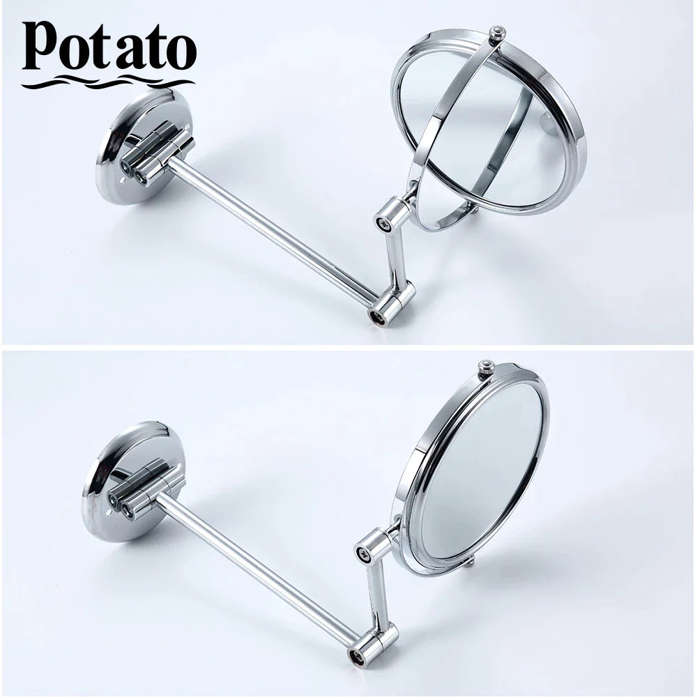 Potato Bathroom Mirror Stailess Steel Wall Magnifying