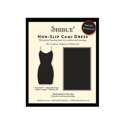 Non-Slip Cami Dress – Black – Small