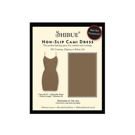 Non-Slip Cami Dress – Mocha – Large