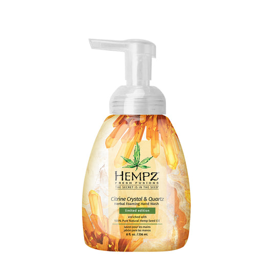 Hempz Citrine Crystal & Quartz Herbal Foaming Hand Wash (8oz)