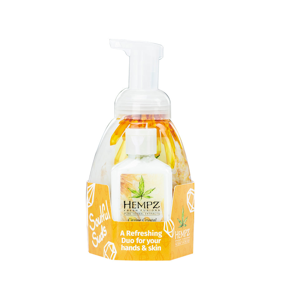 Hempz Citrine Crystal & Quartz Soulful Suds Duo