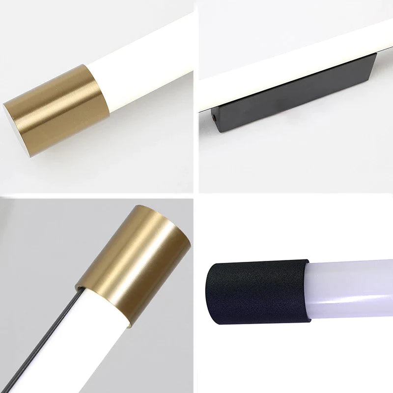 Simple Modern Nordic Black Gold Long Wall