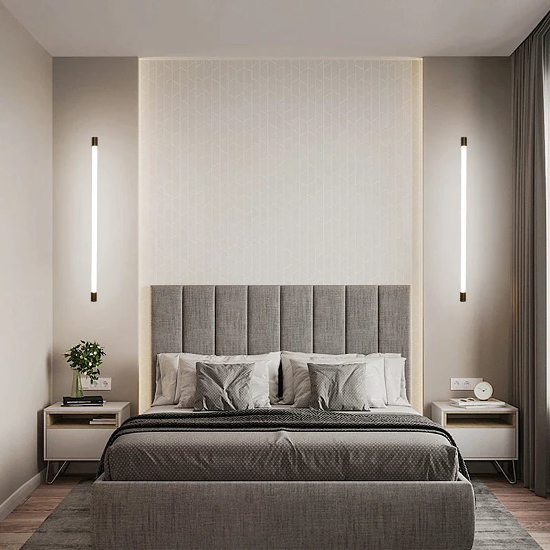 Simple Modern Nordic Black Gold Long Wall