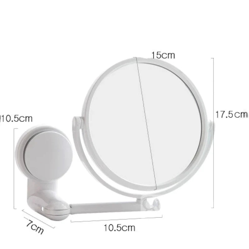 Single-sided Makeup Shaving Vanity Mirror Bathroom Wall-mounted