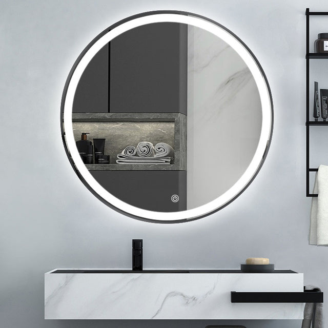 Smart Bathroom Mirror Cosmetic Mirror Circular Wall