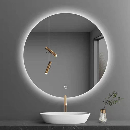 Smart Bathroom Mirror Cosmetic Mirror Circular Wall