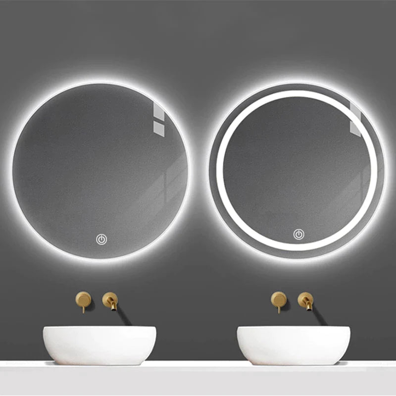 Smart Bathroom Mirror Cosmetic Mirror Circular Wall