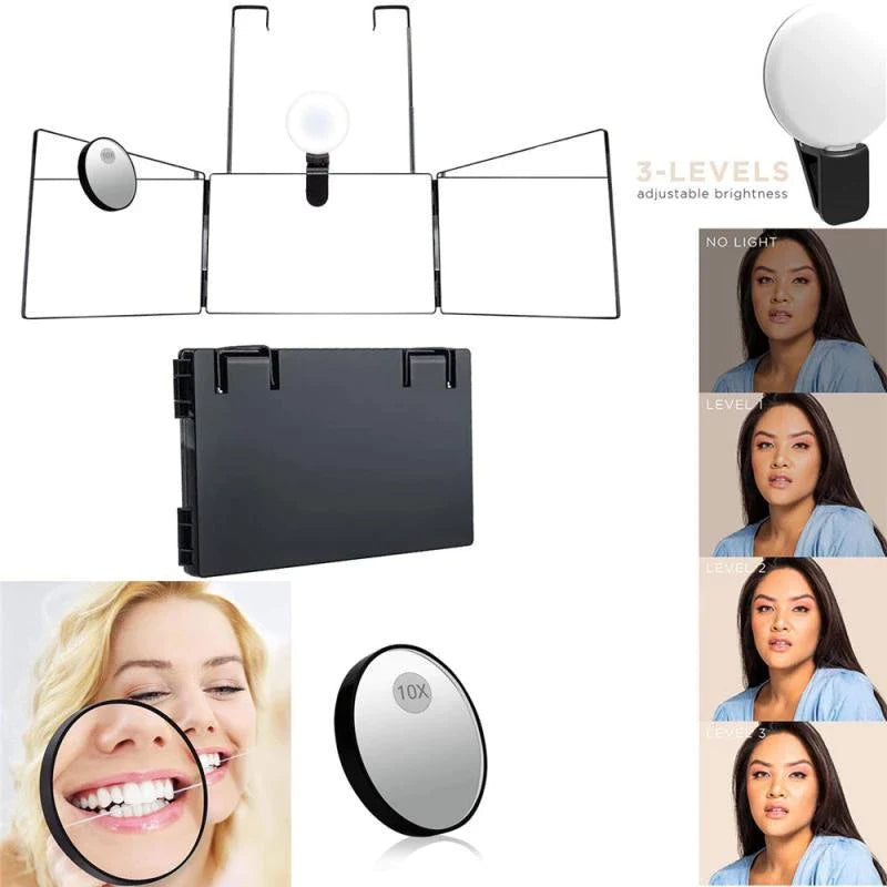 Upgraded 3 Way Mirror With Fill Light