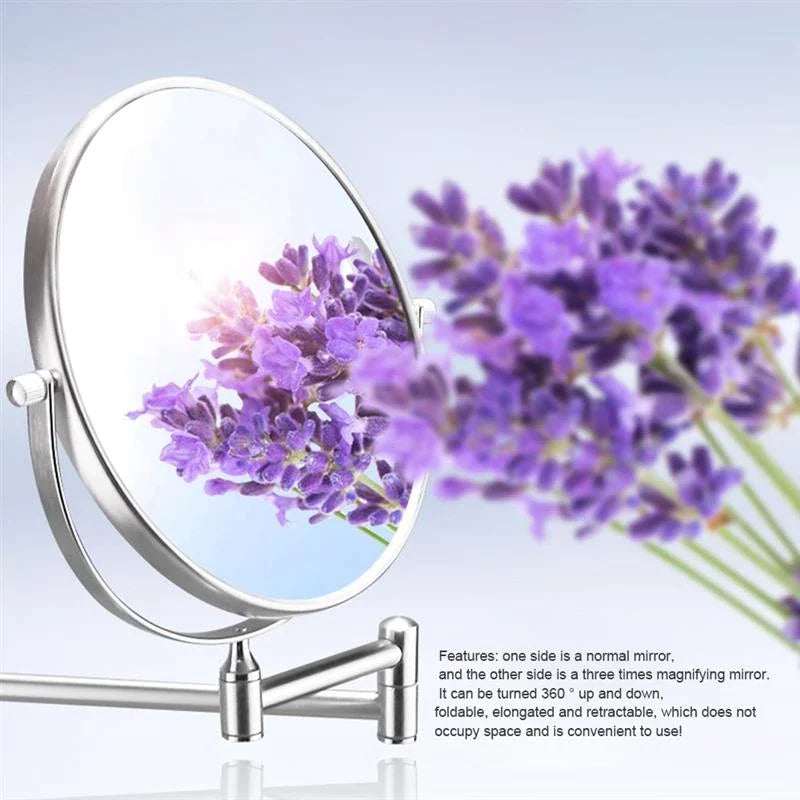 Wall Mounted Makeup Mirror Double Sided 3X