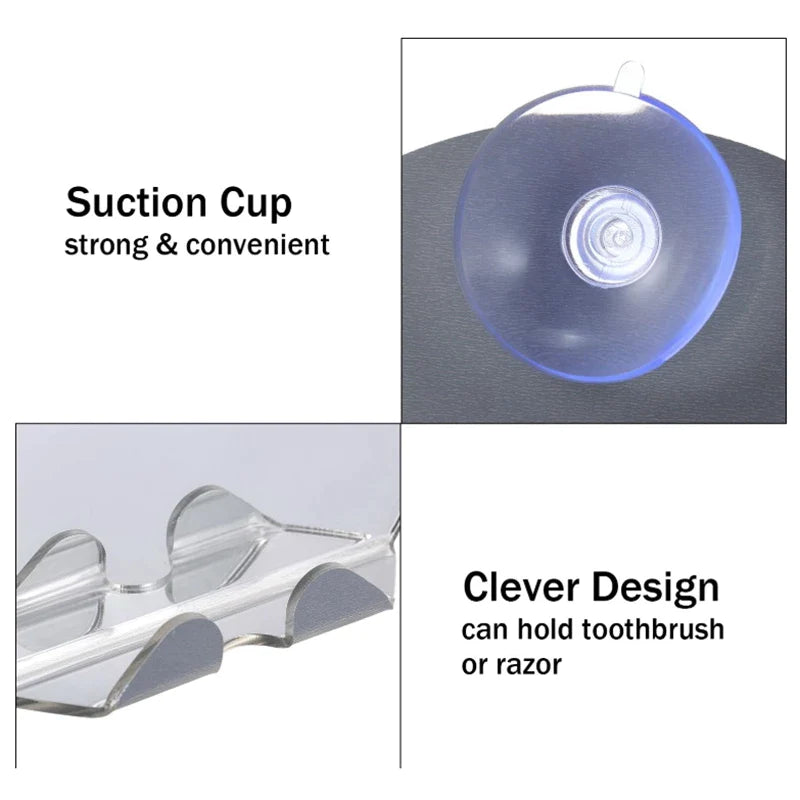 Wall Suction Anti Fog Shower Mirror Bathroom