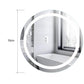 Wall-mounted Bathroom Vanity Mirror 20W 6400K LED