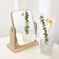 Wooden simple cosmetic mirror bathroom household dressing